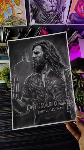 Dhurandhar 2🔥Ranveer Singh Drawing Sketch ✍️ #shorts #dhurandhar2 #ranveersingh #drawing #movie