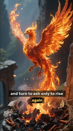 The Phoenix: The Immortal Bird of Fire!🔥#phoenix #imortal #bird #mythology #facts