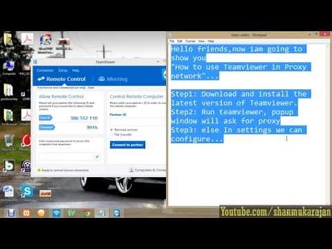 Connect Teamviewer in Proxy network