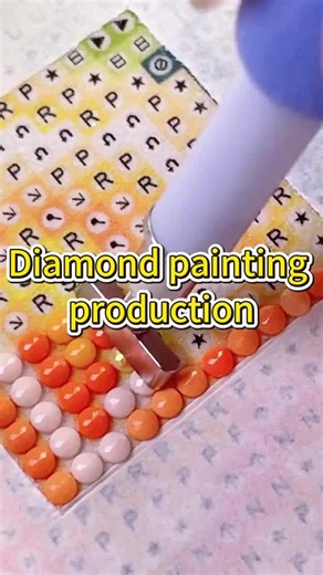 Enjoy simple handcraft joy, make beautiful diamond art step by step #diamondpainting #DIY #diyprojects #craft #relaxing
