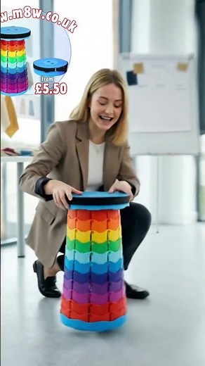 You HAVE NEVER seen this before... COLLAPSIBLE stool.
