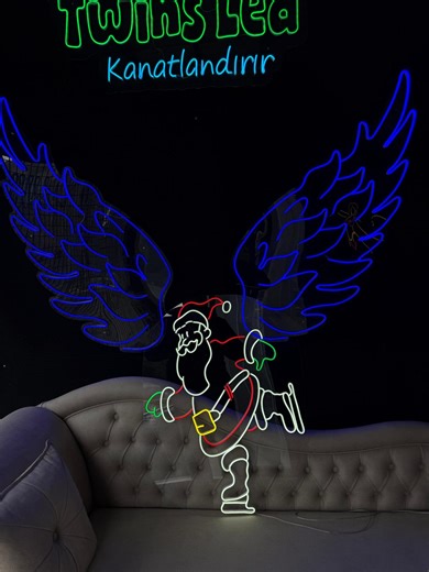 Santa Claus Neon Sign | LED Neon Wall Light | Christmas Decor | Holiday Neon Sign | 50x70 Cm - Etsy