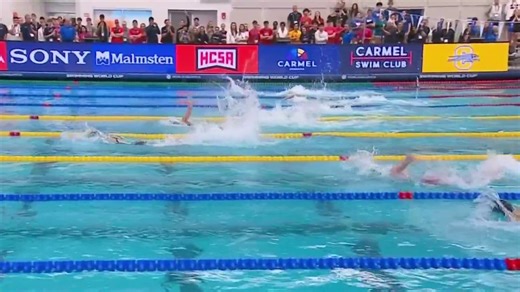 Walsh sets Swim World Cup record in 100m medley