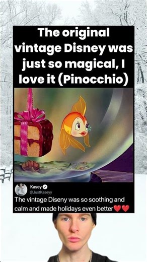 The original vintage Disney was just so magical, I love it (Pinocchio)