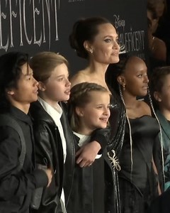 Angelina Jolie's kids join her on red carpet