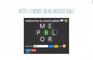 #WordGame Lovers: try out our new free & open-source game "Word Salad" Play here: https://archive.org/details/word-salad Internet Archive engineer, Tracey Jaquith, takes you behind-the-scenes to see how she created "Word Salad," a game that challenges you to find all the possible word combinations in a seven-letter set. Jaquith was inspired to create this game by her niece, who introduced her to the New York Times' "Spelling Bee." But not everyone can afford to pay the extra subscription fee. So