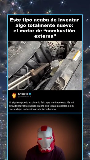 Este tipo acaba de crear algo totalmente nuevo: un motor de “combustión externa”