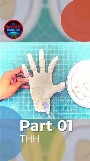 DIY Wednesday’s‘Thing’Hand🖐️|Craft with Cement & Acrylic Paint (Netflix Inspired)01 #diy #cementart