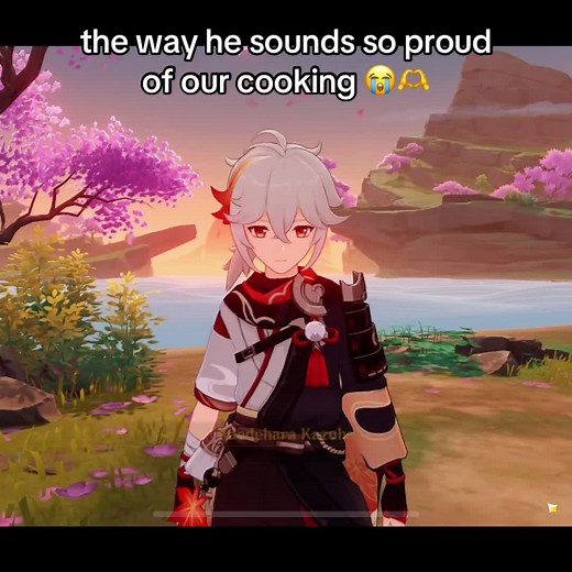 Feeding Fischl and Mona in Genshin Impact Cooking Challenge