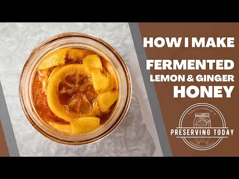 How I Make Fermented Lemon Ginger Honey