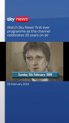 16K views · 63 reactions | Look back on Sky News’ first broadcast from 5 February 1989 as the news channel celebrates its 35th birthday. #skynews #anniversary #news | Sky News | Facebook