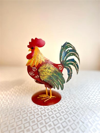 Vintage Metal Rooster Tealight Holder | Rustic - Etsy UK