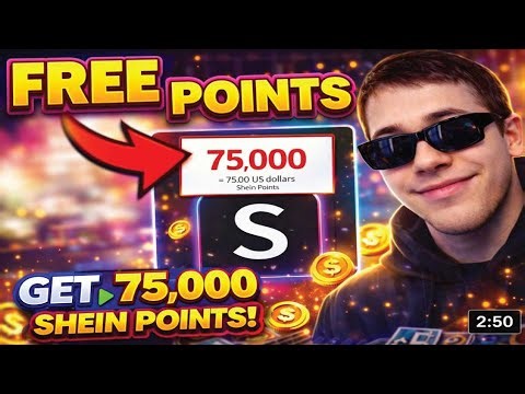 How to Get FREE Shein Points 2026 – UPDATED Glitch for 75,000 Points