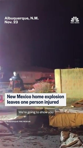 17K views · 208 reactions | A New Mexico home explodes, leaving one person seriously injured, with the cause of the explosion still under investigation, the Albuquerque Fire Department tells NBC News. | NBC News | Facebook