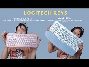 LOGITECH Wave Keys vs Pebble Keys 2 Review 💻 | Ergonomic vs Minimalist Keyboard – Which is Worth It?
