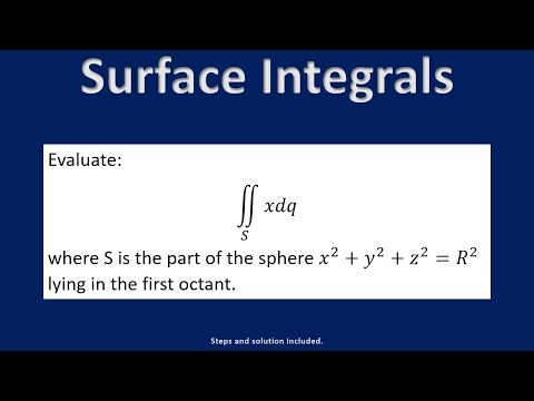 Surface Integrals & type 1 Area of Sphere EXPLAINED (Calculus 3) - Example 025