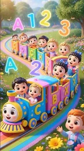 A B C Song with 1 2 3 | CoComelon Style | Nursery Rhymes for Kids