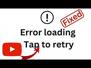 Fixed✅ YouTube error loading tap to retry problem |YouTube not working |Error loading tap to retry !