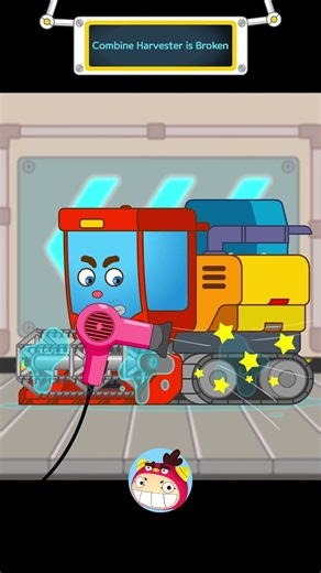 Combine Harvester is Broken 2 | Easy Clean Repair Shop | REDMON #shorts