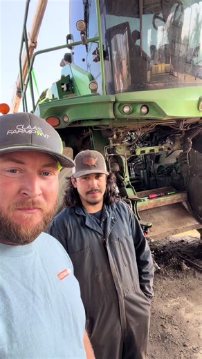 Disassembling the John Deere 9700 Combine Harvester