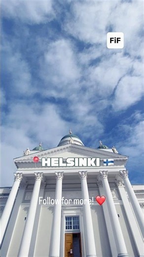 BEAUTIFUL HELSINKI 💙#visitfinland #reelsviral #travel #suomi #helsinki #finland #helsinkicity