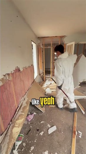 Rip it down or clean it up? #renovation #construction #demolition #tools #remodelling #shorts