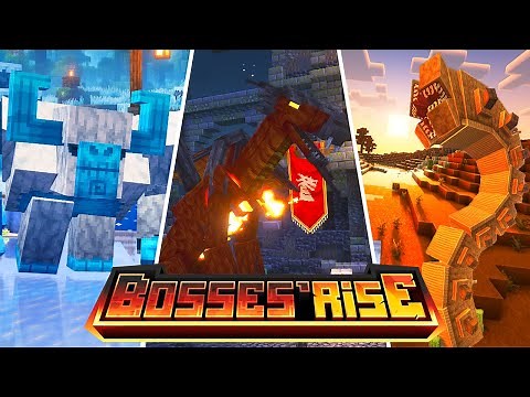 ✔BOSSES'RISE: NEW REALISTIC BOSSES! | MINECRAFT MOD TUTORIAL (1.21.3/1.21.2/1.21.1/1.20.1)