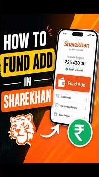 How To Fund Add In Sharekhan App