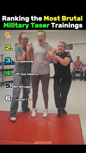 Ranking the Most Brutal Military Taser Trainings #ranking #shorts