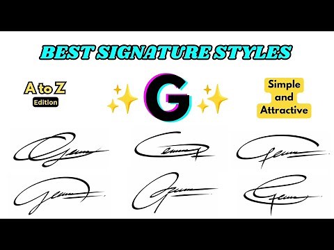 Letter G Signature Styles ✨ | G Signature Ideas | Signature Style Of My Name | Star Signature