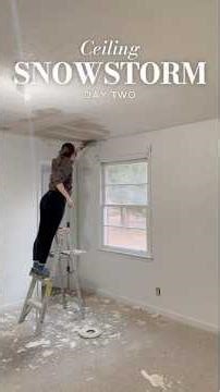 Popcorn Ceiling Removal | Day 2 Progress