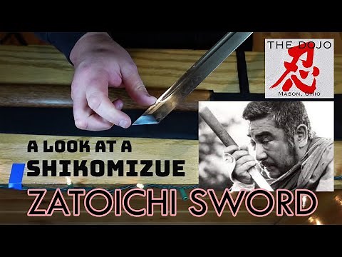 The Zatoichi hidden cane sword - Let's take a look at one.