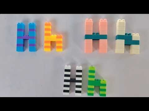 👉 Learn Letter H with Blocks | ABC Song for Kids