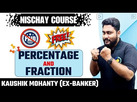 Percentage & Fraction Relation | Percentage Problems Tricks And Shortcuts | Career Definer | Kaushik