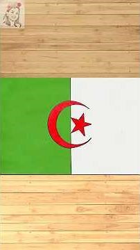 Drawing the Algerian flag / How to draw the Algerian flag / How to draw the Algerian flag / Drawi...