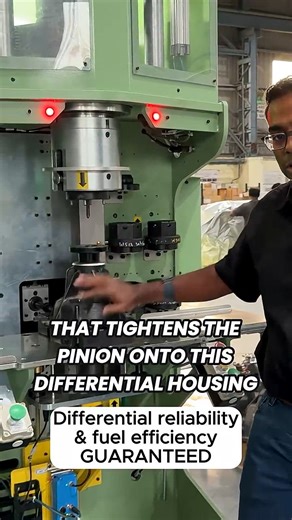 WHAT COULD GO WRONG? Tightening the pinion nut onto the differential housing is one of the most critical steps in the assembly process. When not done properly, it can have a serious impact on everything from component reliability to your car's fuel consumption. In this video, Yanesh Naidoo takes a closer look at our standard pinion nut tightening machine, which offers everything from dynamic pinion rotation to high-precision torque sensing, ensuring every step is perfectly executed. See this pre