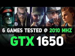 GTX 1650 | Extremely Overclocked @ 2010mhz - 6 Games Tested 1080p - 2020