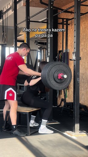 Max Effort Box Squat Gym Workout by Anya Ristic and Dajana Ristic