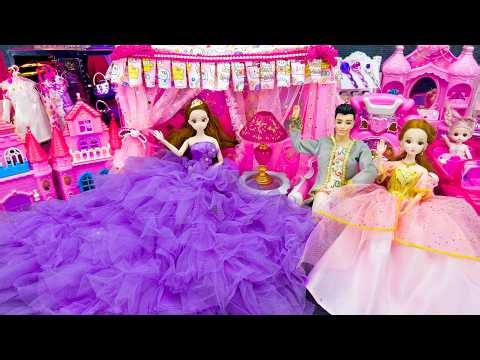 21 Minutes Satisfying with Unboxing Barbie Princess Family Playset,Rock Bed PlaySet Review Toys｜ASMR