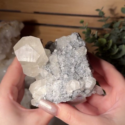 Calcite Crystal Cluster Natural Optical Calcite Crystals Over Druzy Quartz Cluster Raw Mixed Mineral Specimen for Rock Collection Display - Etsy