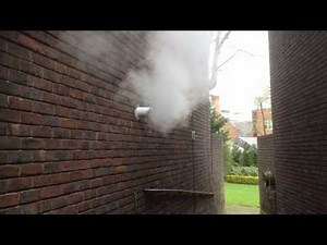 condensing boiler flue going down hill - Plumber Queensbury