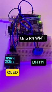 Temperature & Humidity Data using DHT11 & Arduino Uno R4 Wifi #arduino #engineering #electronics #arduinoproject #electricalengineer #arduinobeginner #programming #uploadideaswithitamar | Upload Ideas with Itamar