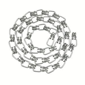 [Hot Item] Customizable 3mm 4mm 3.5mm Zinc Plated Single Loop Link Chain for Decorative