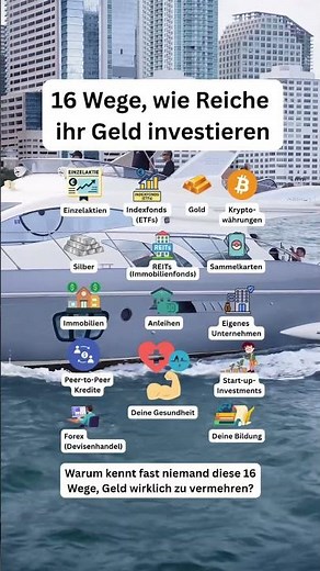 16 Wege, wie Reiche ihr Geld investieren | #finanzen #vermögensaufbau