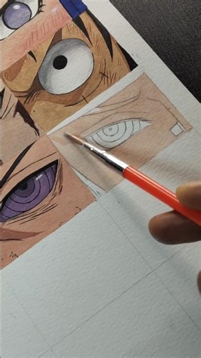 Anime Eye Drawing Challenge Day-16#anime #pain #shorts