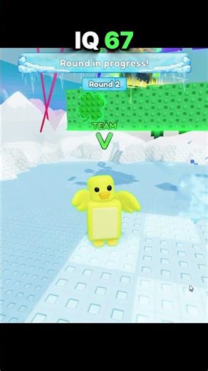 IQ -3000 vs IQ 67 vs IQ 3660 in Roblox knockout #knockout #roblox