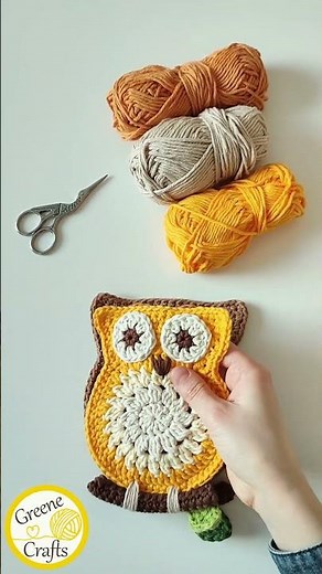 Crochet Owl Decor or Coaster (PATTERN in the comments)