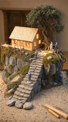 Amazing Mini Castle Diorama Transformation🏰😱#construction #luxuryhomes #transformation