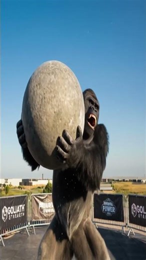 Can a Gorilla Lift This Giant Stone?