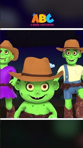Zombis bailando en el pueblo #shorts #cancionesinfantiles